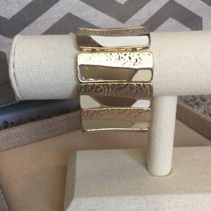 Gold Enameled Stretch Bracelet